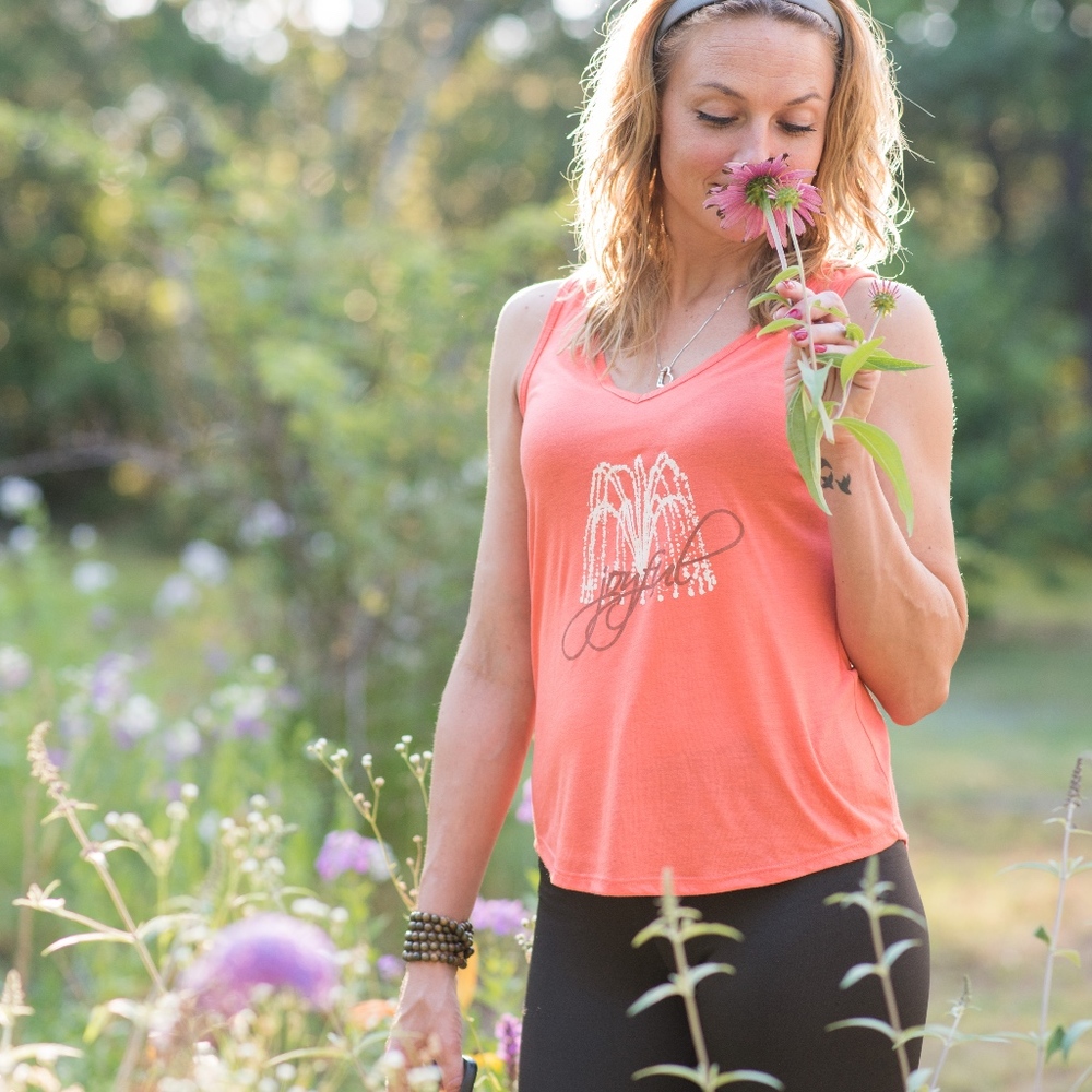 New Soft TankTop, Great for Yoga Class, Joyful